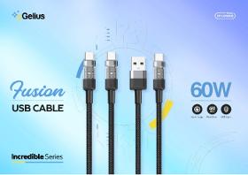 USB cable FUSION GELIUS 60W