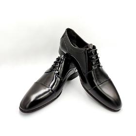 Черные мужские туфли из лакированной кожи