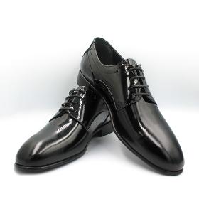 Черные мужские лакированные туфли