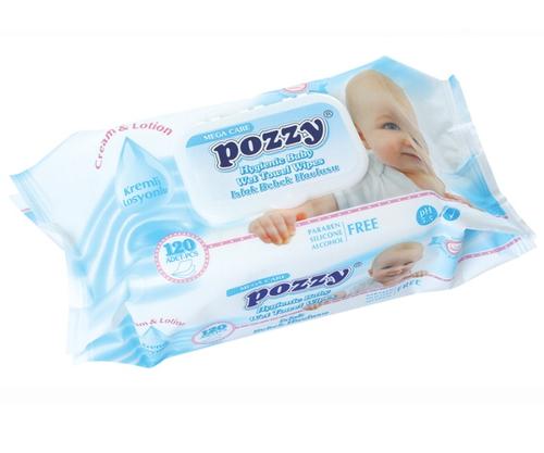Pozzy Baby Wet Towel Wipes 120pcs